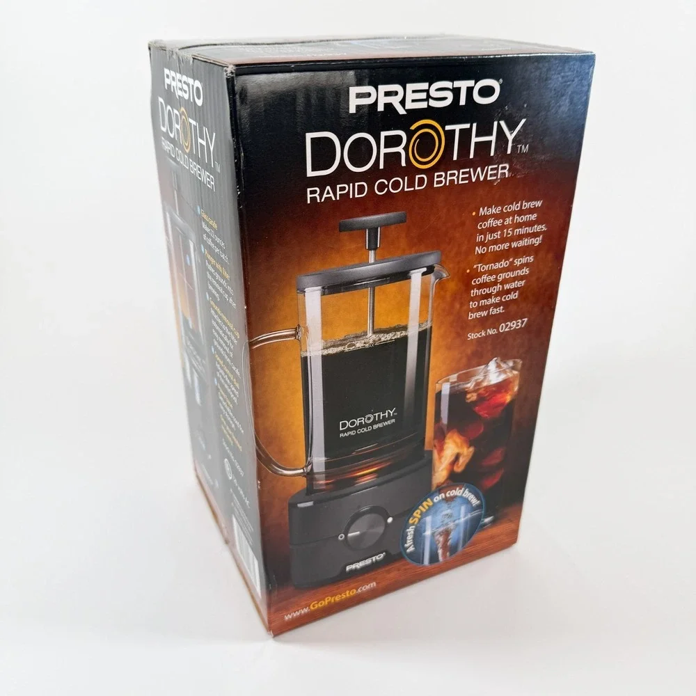 Presto Dorothy Cold Brew Coffee Maker Rapid Cold Brewer / Iced Coffee Maker